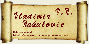 Vladimir Nakulović vizit kartica